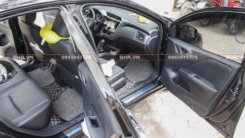 Thảm lót sàn ô tô 5D 6D Honda City giá gốc tận xưởng, bảo hành trọn đời